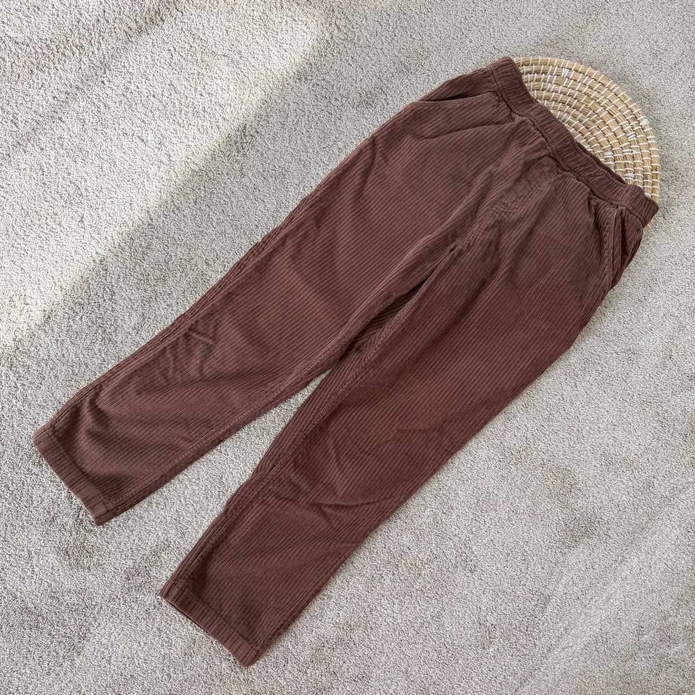 Toad&Co Chocolate Corduroy Straight Leg Pants - Picture 3 of 15